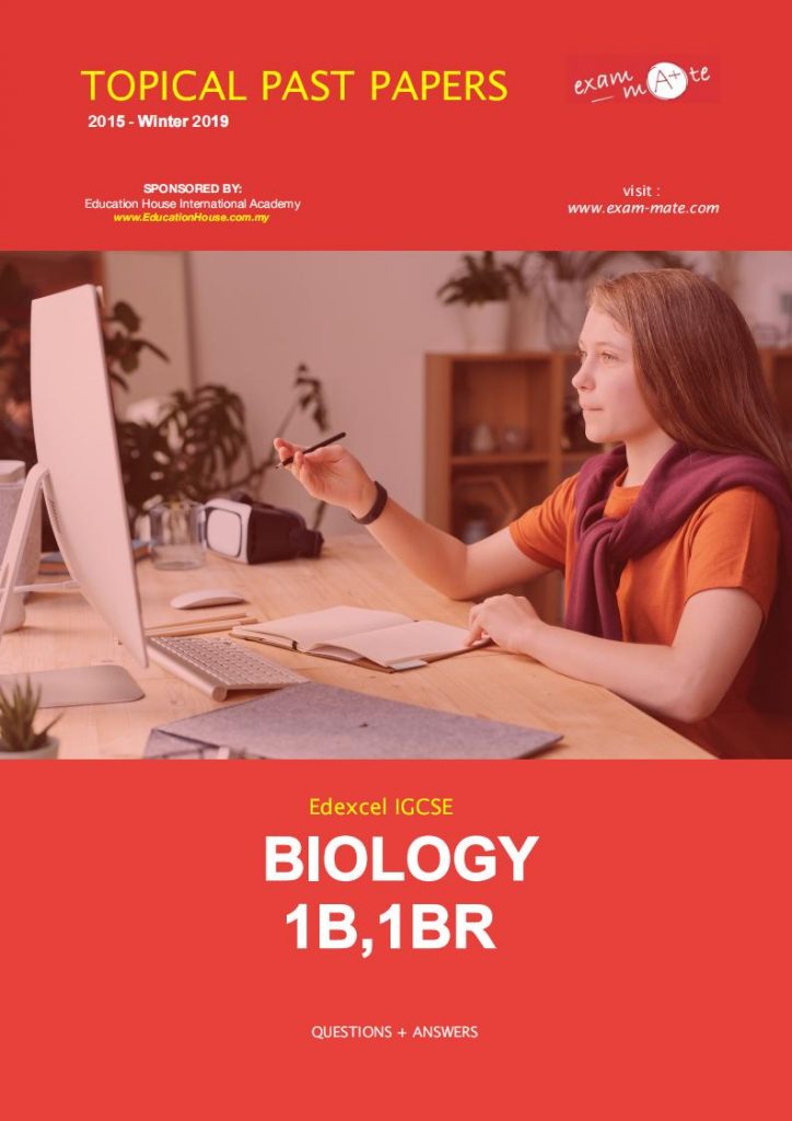 Edexcel IGCSE BIO 1B,1BR TOPICAL WORKSHEET